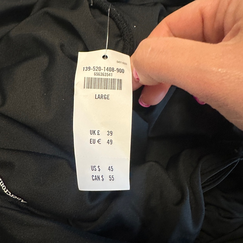 Abercrombie and Fitch black off the shoulder bodysuit